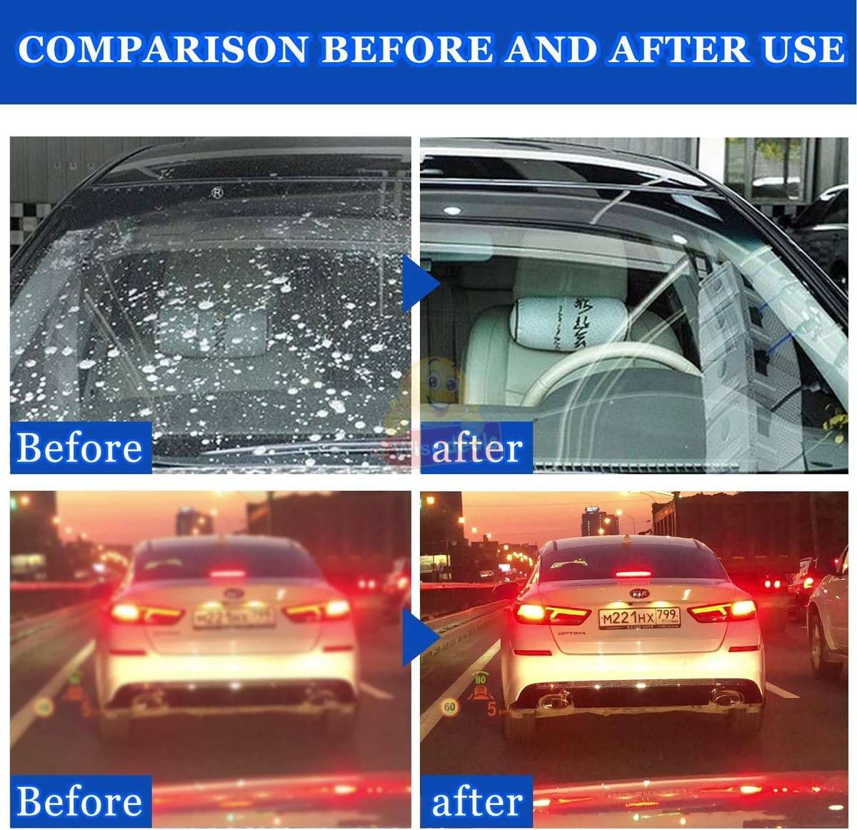 Windscreen and Window Oil Film Cleaner