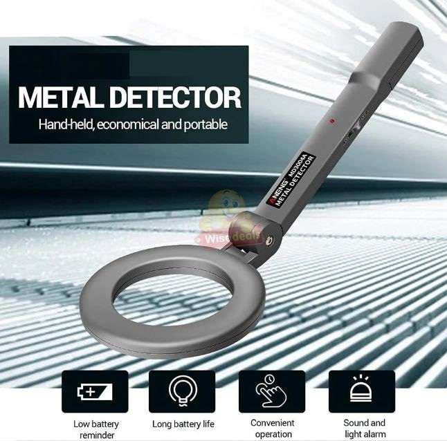 Handheld Radar Security Metal Detector with Alarm Buzzer and LED Flashing