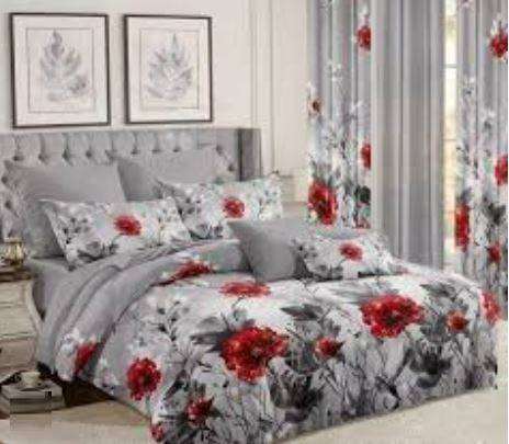 7 Piece Duvet Set with Curtains