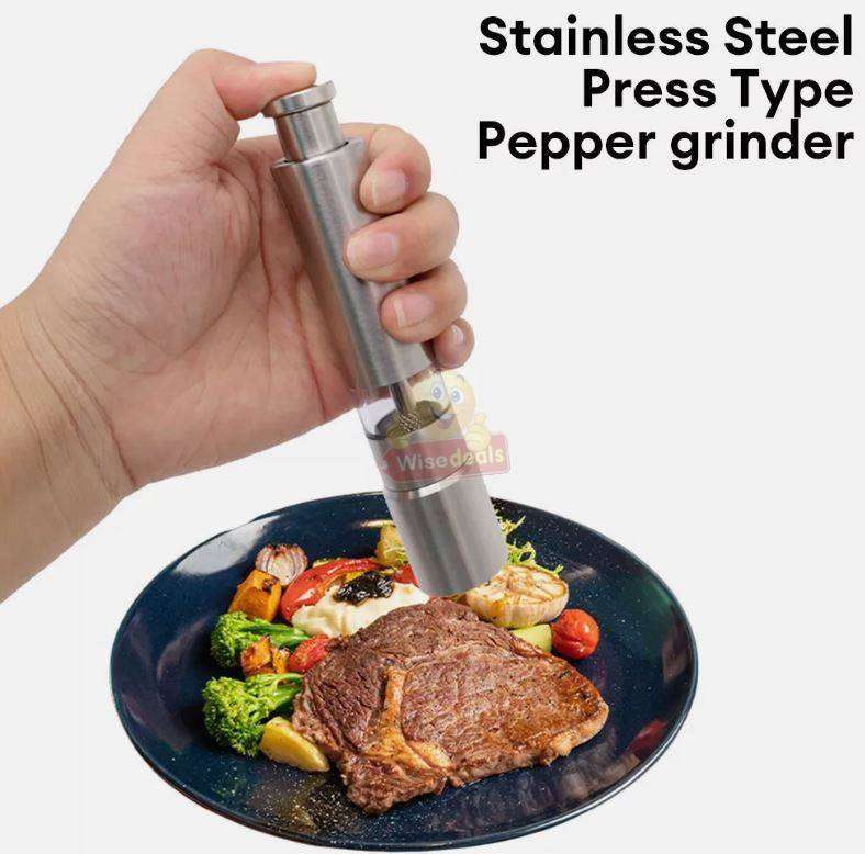 Stainless Steel Pressing Pepper Mill