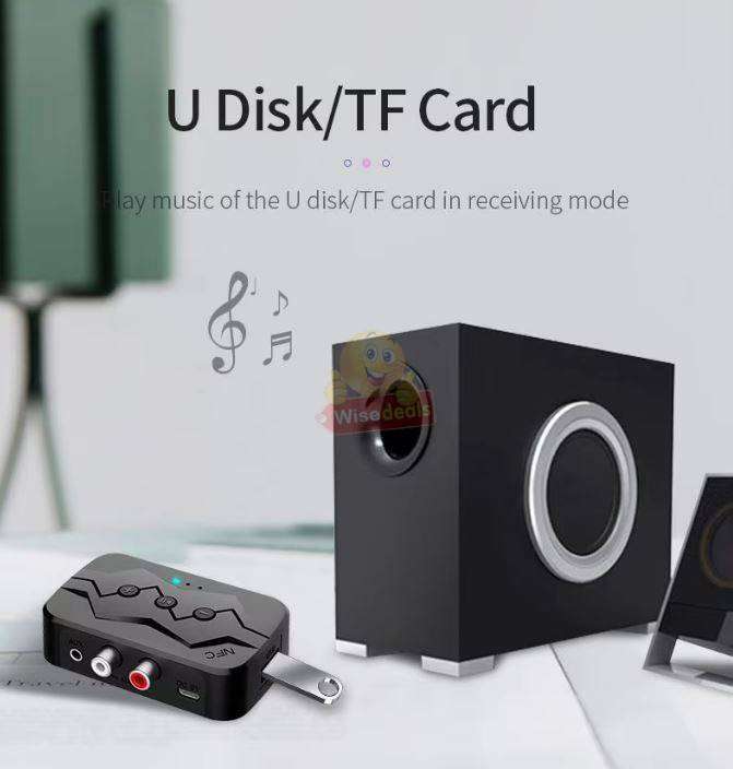 Bluetooth 5.0 NFC Stereo Receiver and Transmitter