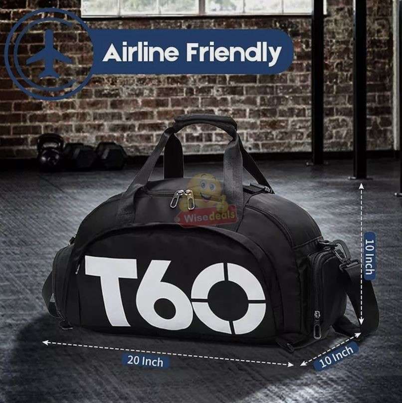 Lightweight Sport and Gym Bag with Shoulder Strap