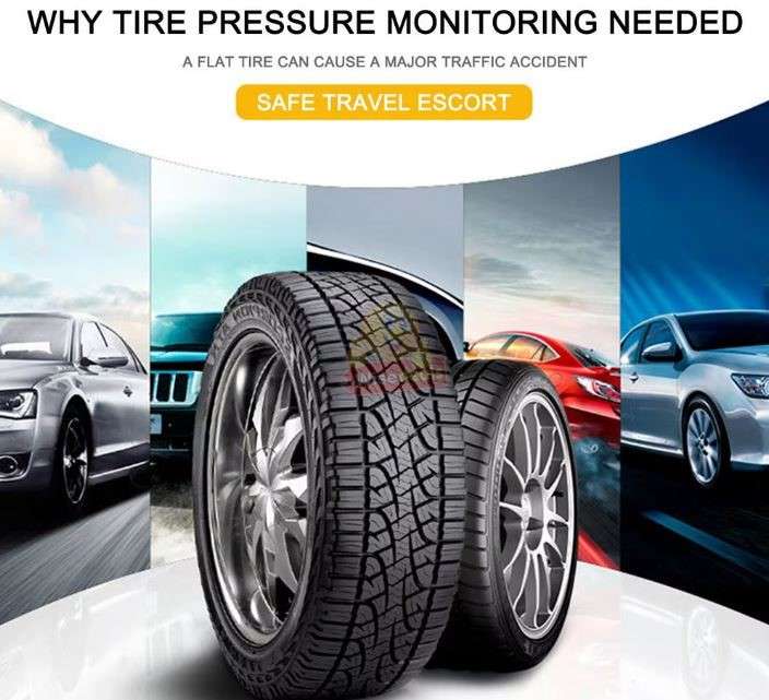 2 in 1 Digital LCD Display Tyre Air Pressure Gauge Meter