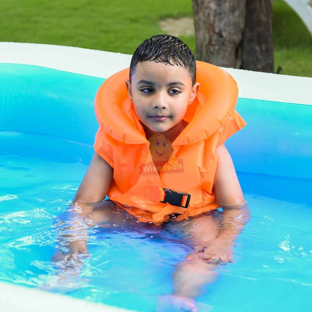 Childrens Inflatable Safety Swimming Vest Jacket Available in 3 Colours