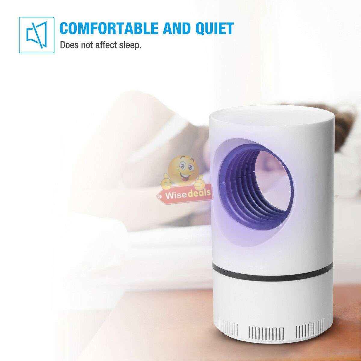 Effective UV Light Mosquito and Insect Killer, powered by USB for Indoor and Outdoor use