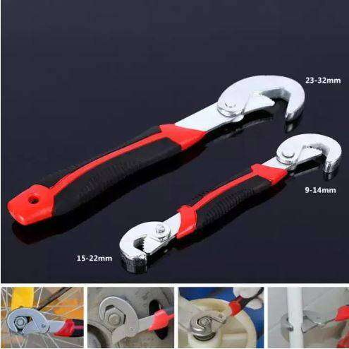 2 Piece Snap n Grip Adjustable Universal Wrench