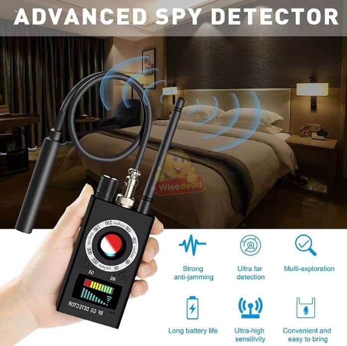Wireless Signal Laser Lens GSM Camera Audio Detector GPS Tracking
