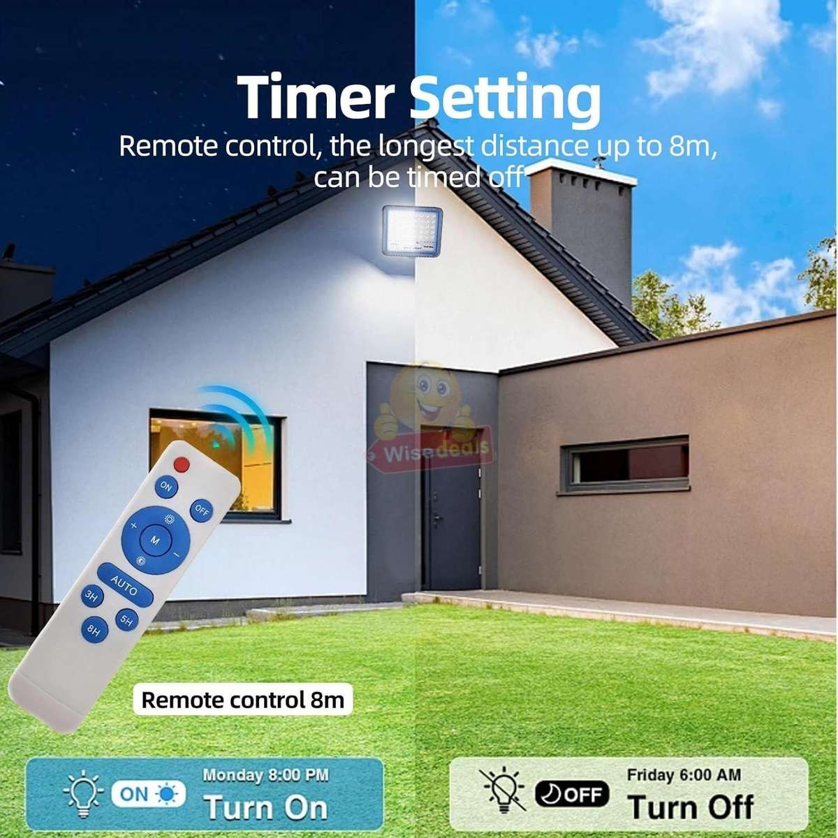 200W LED SOLAR Flood Light with Panel and remote control