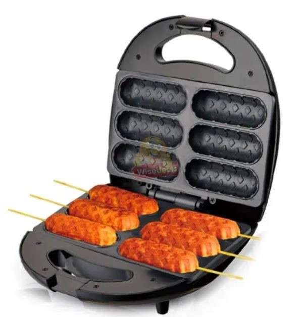 RAF Waffle Corn Hot Dog Maker 750watt