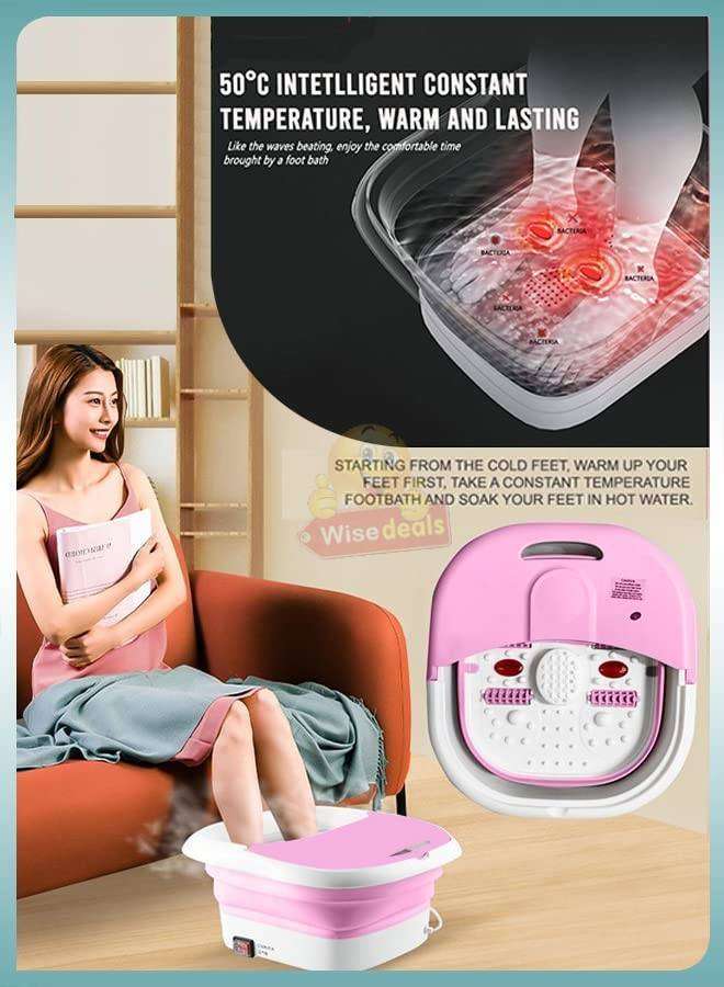 Foldable Foot Spa, Activates Blood Circulation, Relaxes Muscles, Relieve Pain and Inflammation