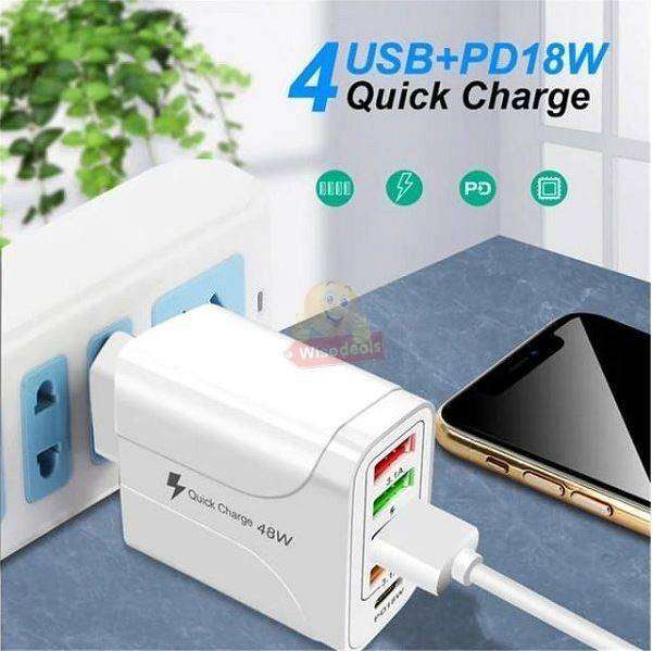 48W 5-in-1 Smart Fast Charger