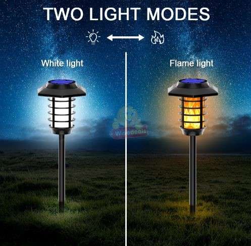 Dancing Flame and White Light 2 Piece Light Set