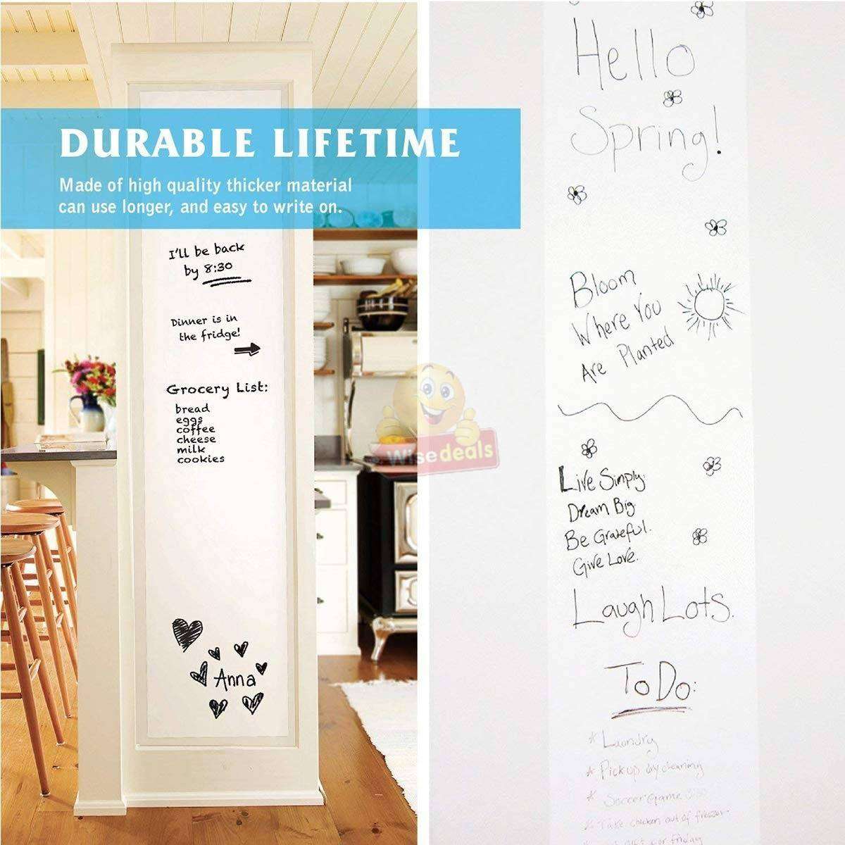 Whiteboard Wall Sticker 2000mm X 600mm