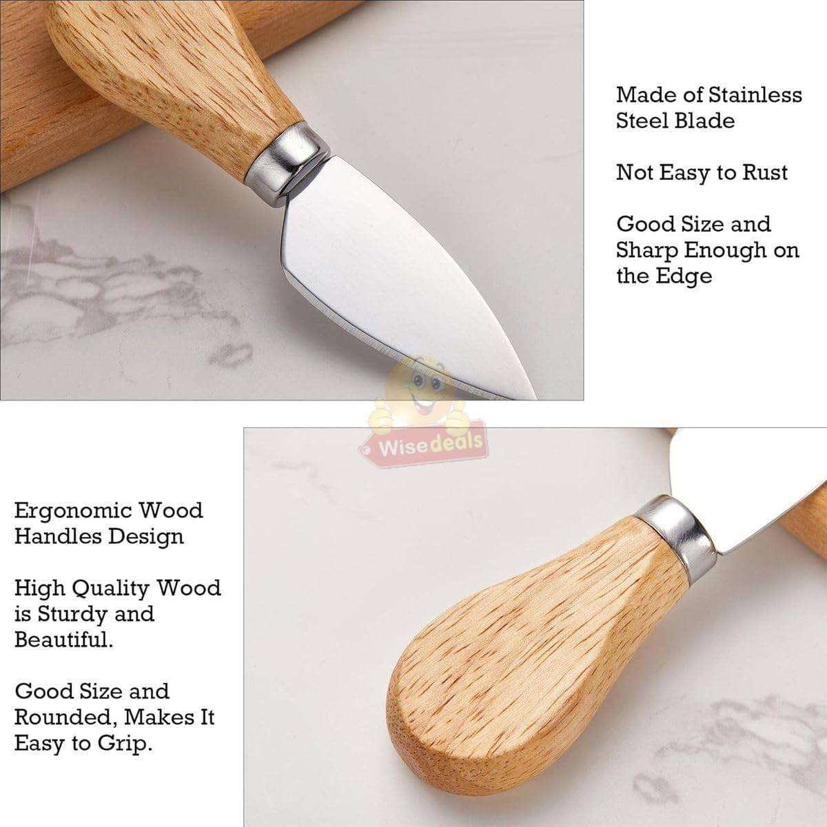 6 Piece Stainless Steel Cheese Set