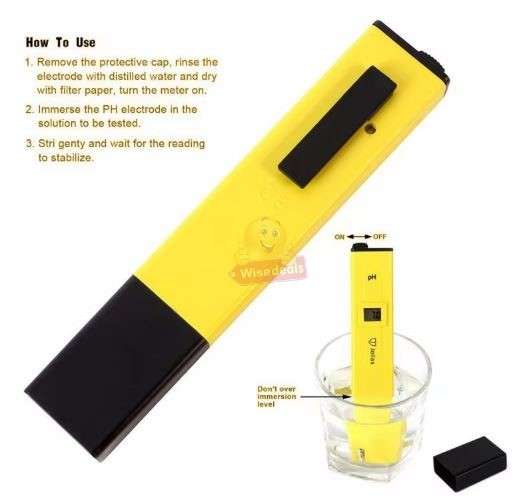 Portable Digital PH Tester with Screen calibration Screwdriver and carry case