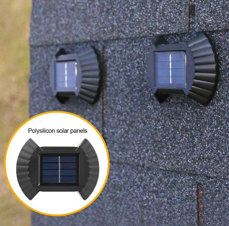 2 Pack Solar Double Head Waterproof Solar Wall Lights