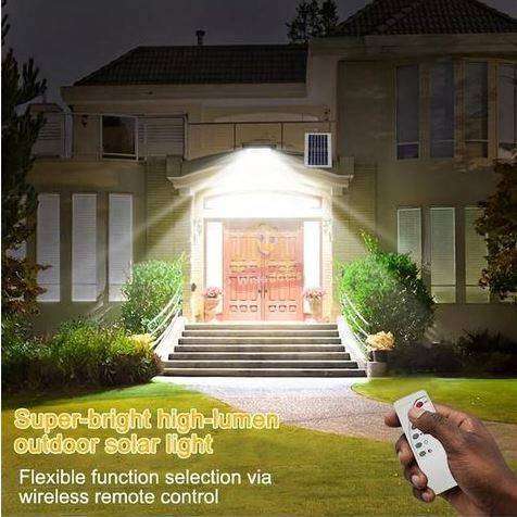 200W Solar Flood Light with Panel and Remote