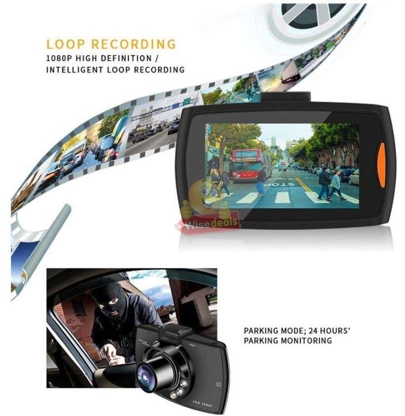Car Dash Cam full HD with G-Sensor Motion Detection Loop-Cycle Recording