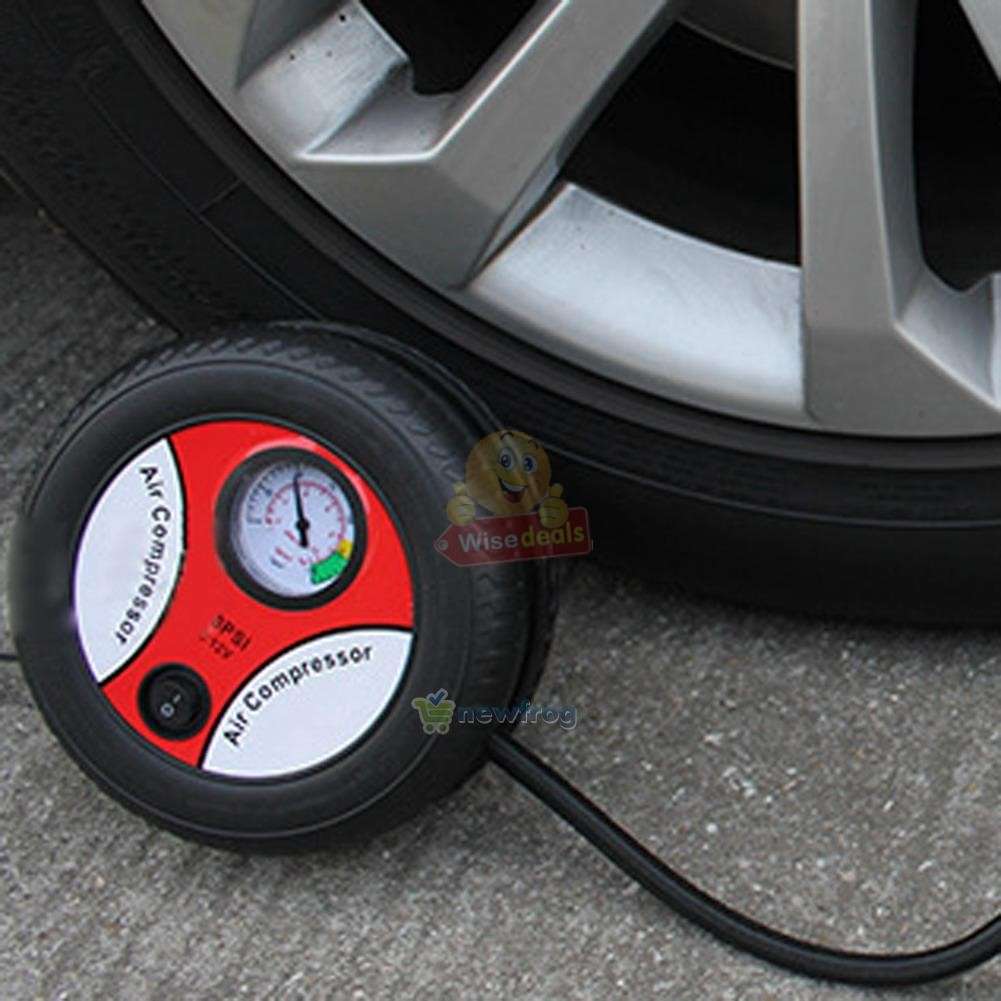Portable Mini Air Compressor Auto Pump Car Sport Tyre Inflator