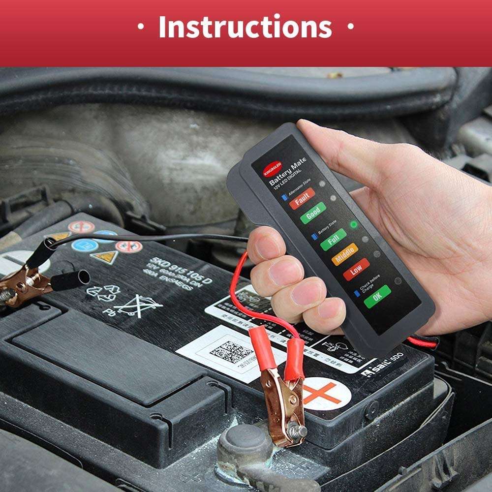 12V Car Digital Battery and Alternator Tester
