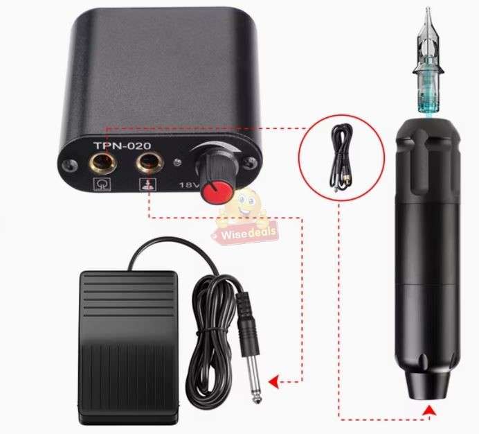 Tattoo Kit with Lots of Accessories in a Handy Carry Case