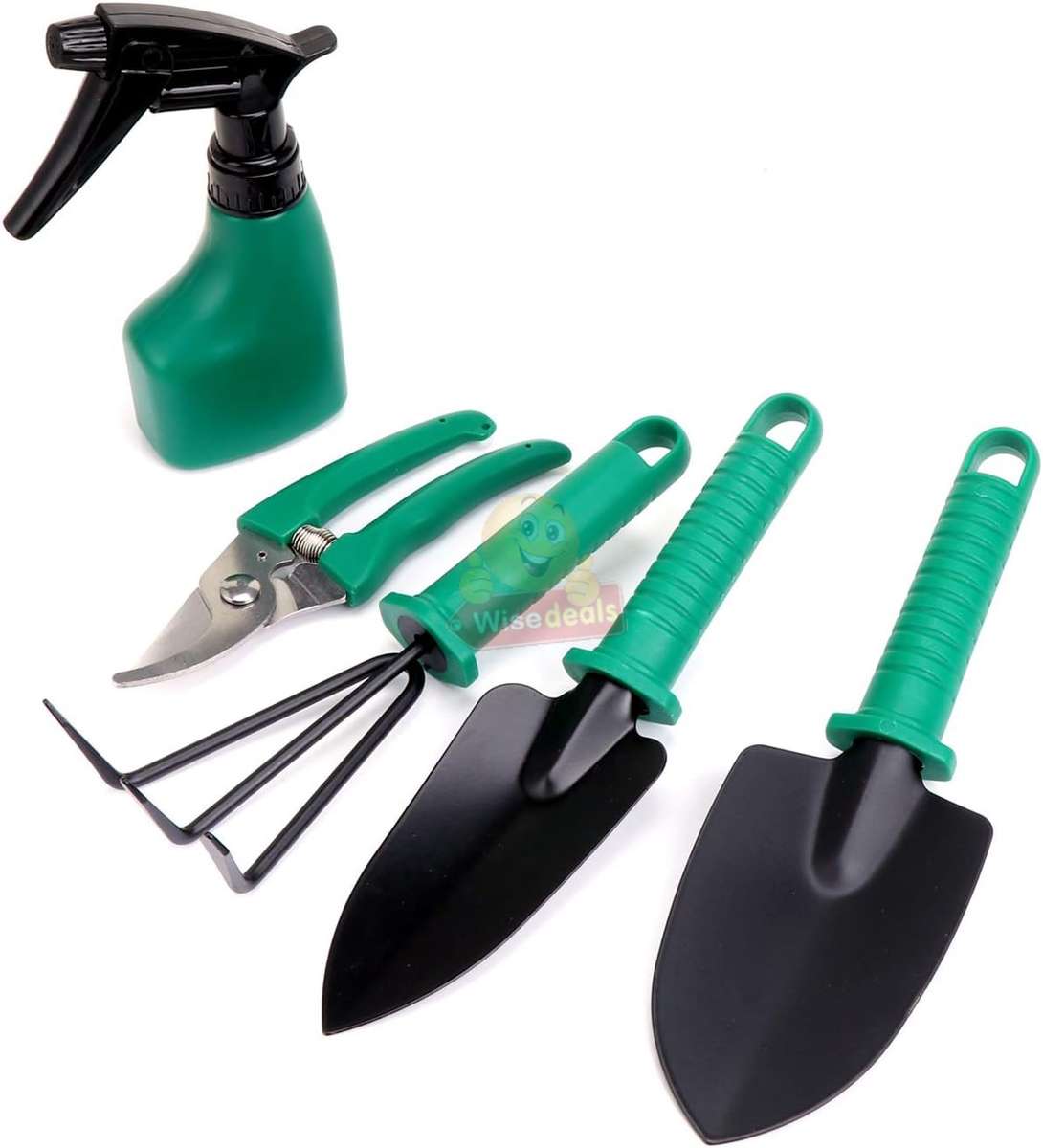 5 Piece Stainless Steel Garden Tool Set in a Secure and Durable Carry Case