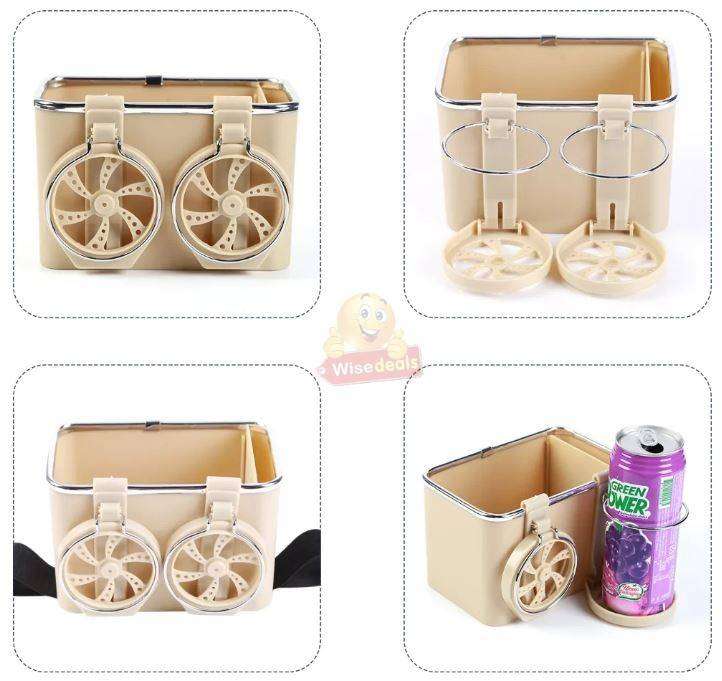 Universal Car Armrest Dual Cup Holders and storage Box