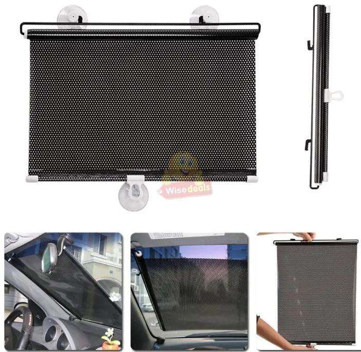 Retractable Car Windscreen Sunshade