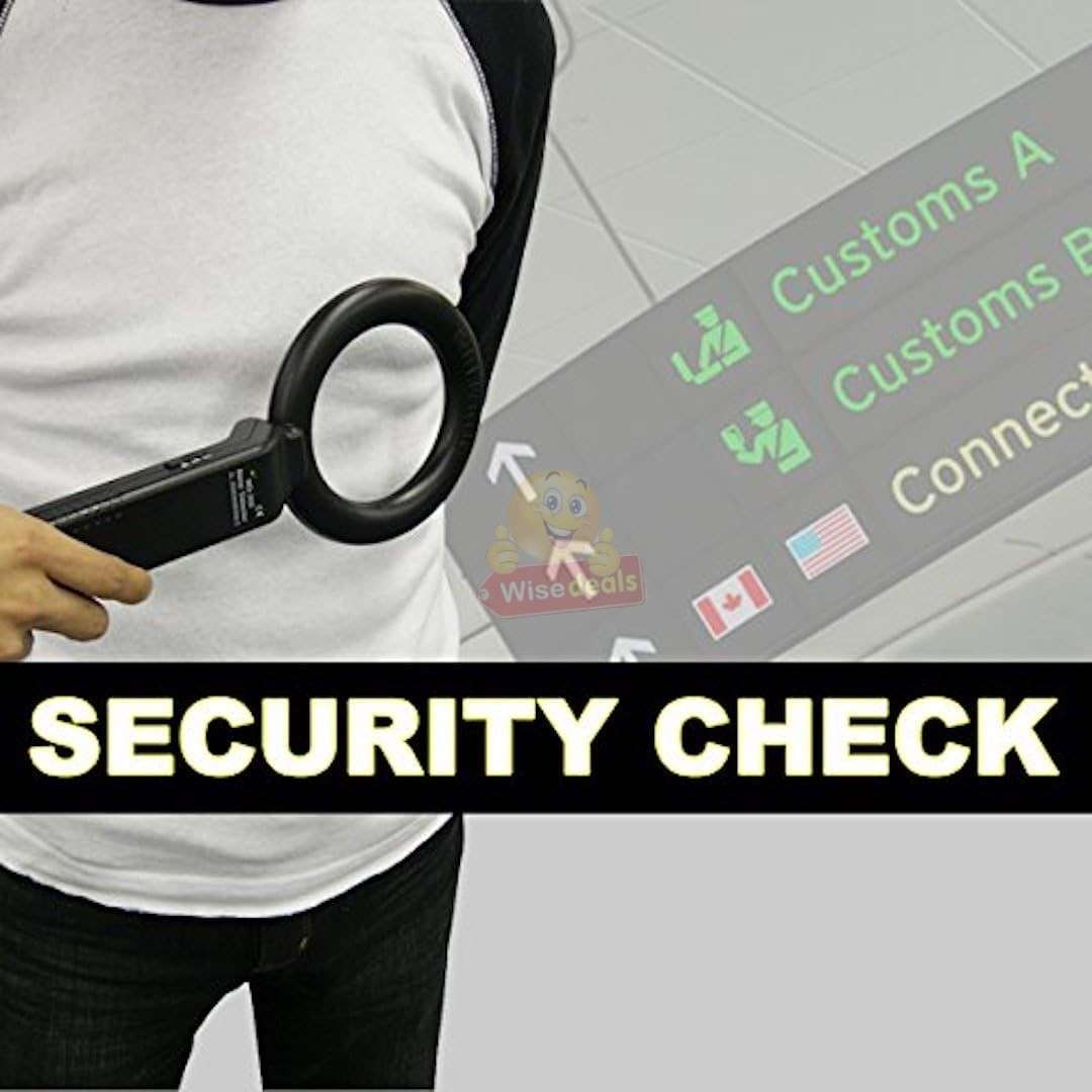 Handheld Radar Security Metal Detector with Alarm Buzzer and LED Flashing