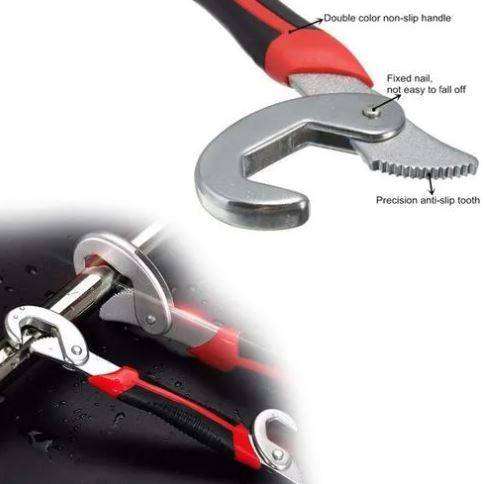 2 Piece Snap n Grip Adjustable Universal Wrench
