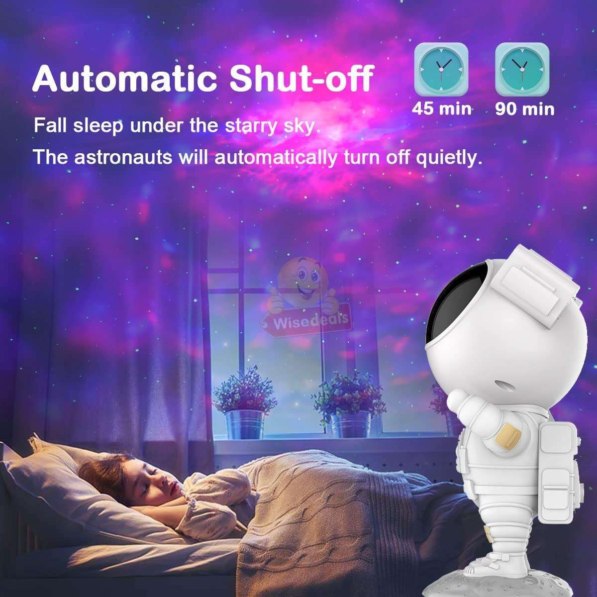 Astronaut Starry Sky Colourful Star Projector with Timer