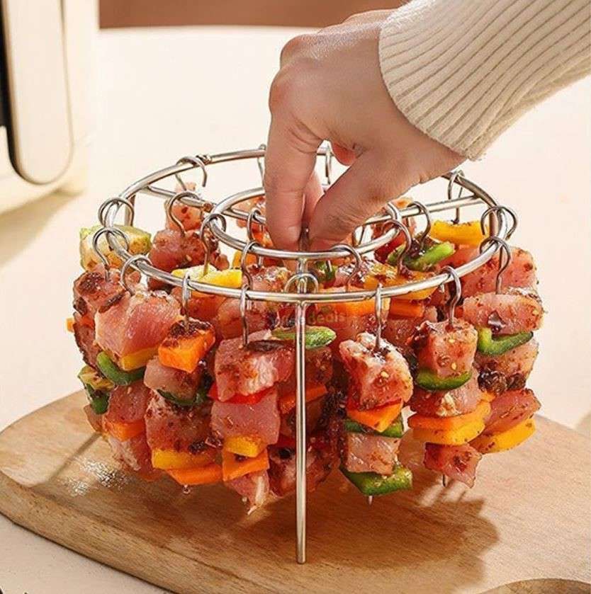 Stainless Steel Air Fryer Set. 24 Skewers