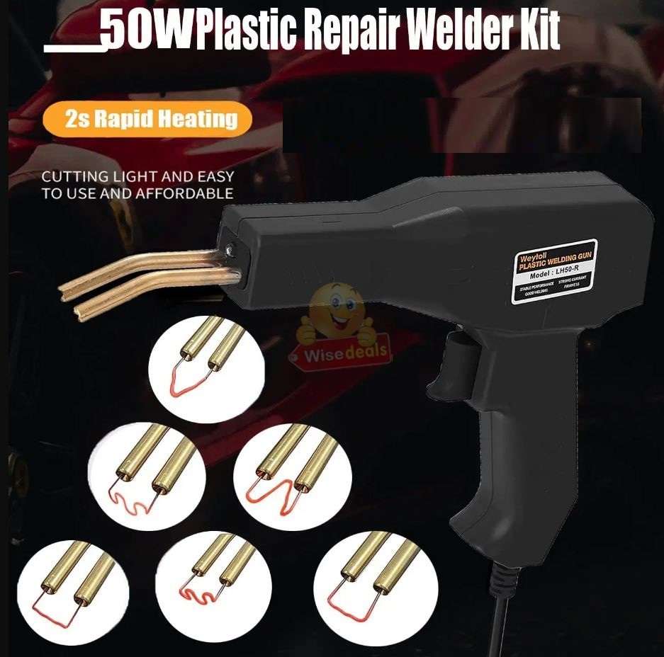 Heated Welding Kit with Accessories and Carry Case