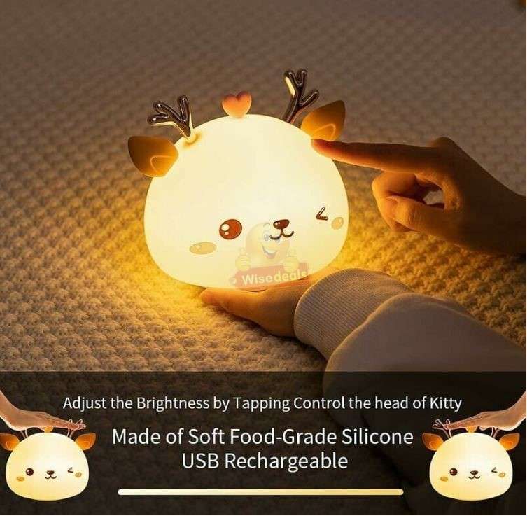 Silicone Soft Touch Bunny Night light Lamp
