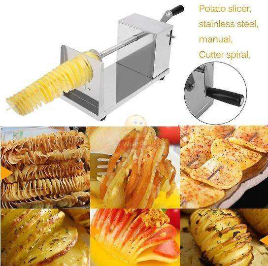 Stainless Steel potato spiral and veggie slicer tornado