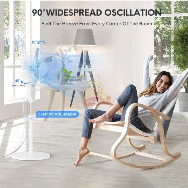 18-inch high-power floor fan