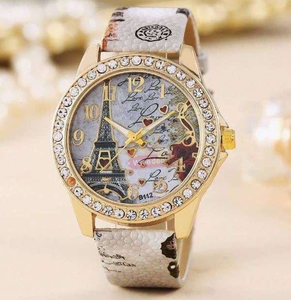 Elegant Paris Themed Eiffel Tower Ladies Watch in Complimentary Gift Box