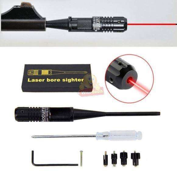 Red Laser Bore sighter Kit For .22 To .50 Calibre Rifles Handgun Dot Bore Sight