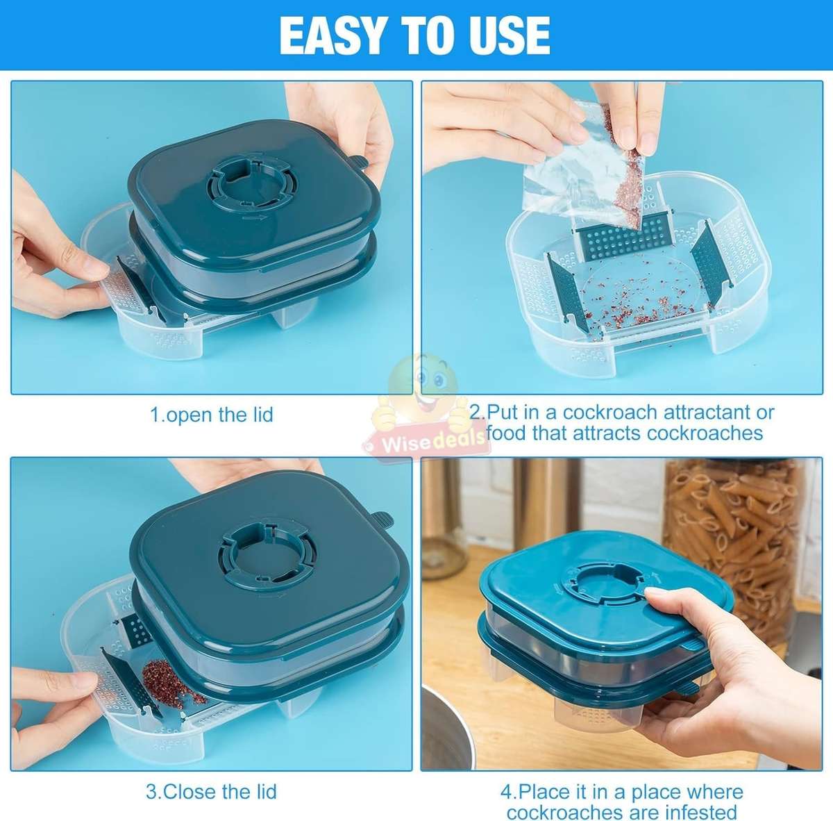 Reusable Double Layer Cockroach Harmless Trap for Home Garden