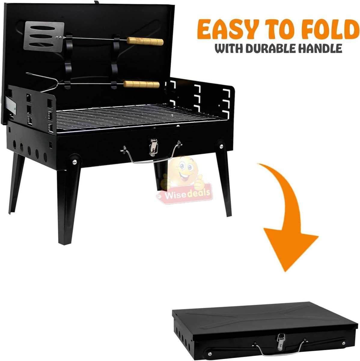 Folding Portable Barbecue Charcoal Grill Braai