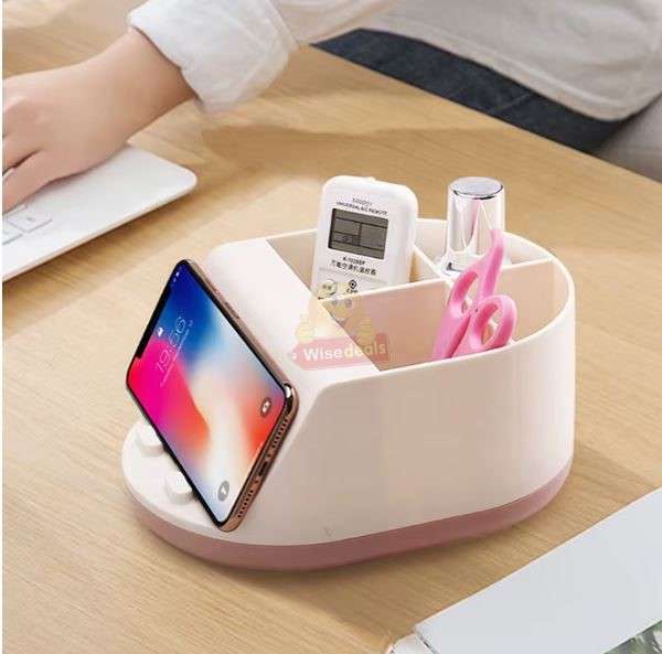 Multifunctional Wireless Charger Storage Box Desktop Organizer