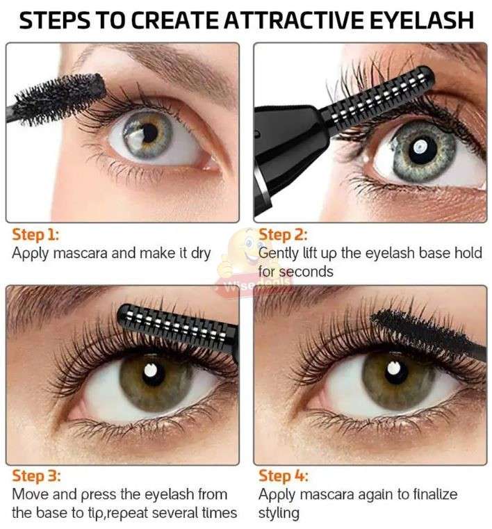 Electric LED Display Eyelash Curler USB Rechargeable 2 Temperature settings