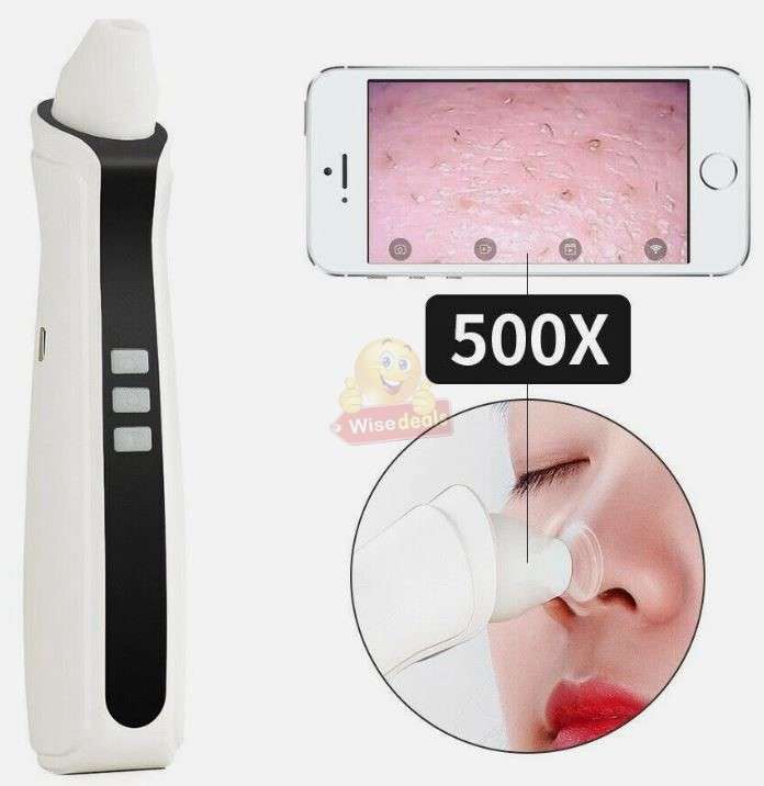 Enlarge by Camera 500X times WIFI Blackhead Remover