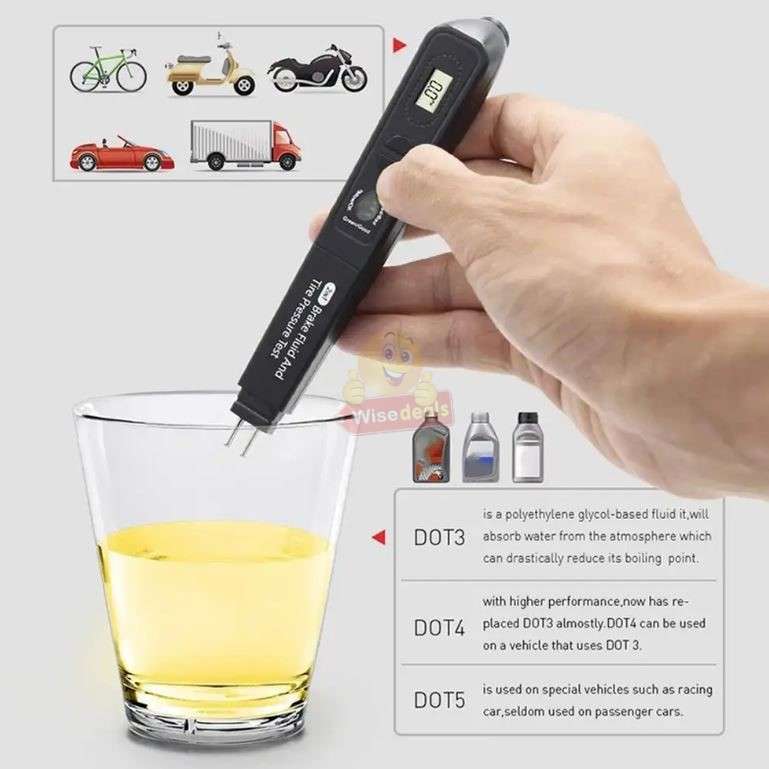 2 In 1 Digital Auto Brake Fluid and Tyre Pressure Tester