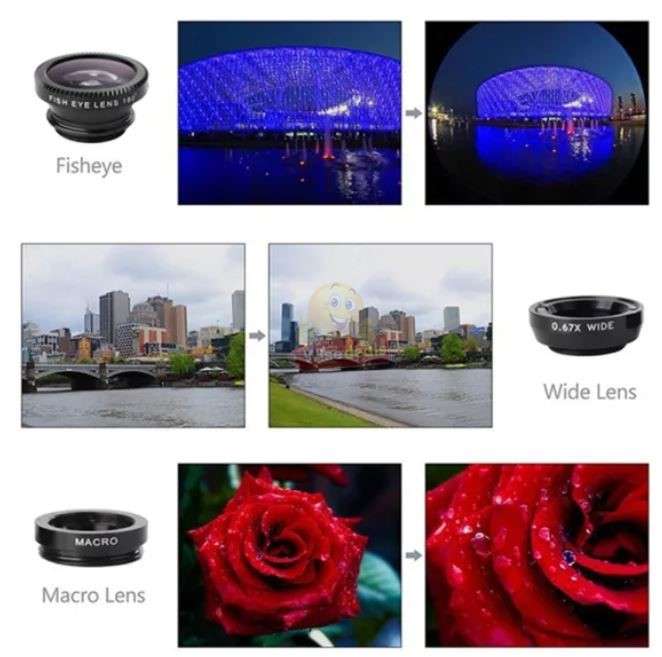 10 in 1 Bluetooth Cell Phone Lens Kit with Tripod & Selfie Stick - 8X Magnification