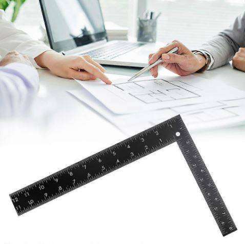 Metal L-Square Shaped Square Ruler 20 X 30cm