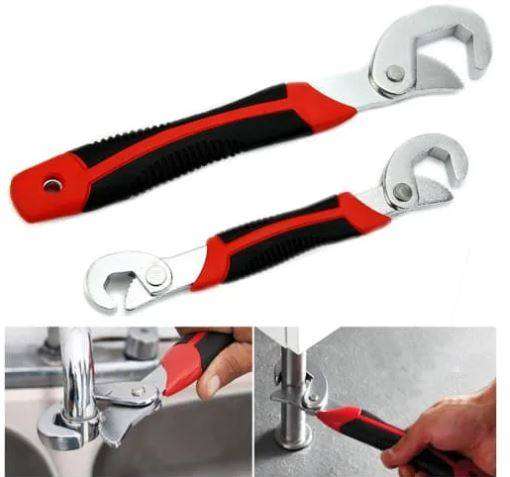 2 Piece Snap n Grip Adjustable Universal Wrench