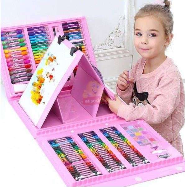 Super Mega 208 Piece Premium Art Set, Keep your Child busy for Hours and a Great Gift