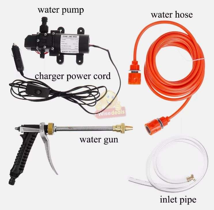 12V 130PSI 100W High-Pressure Water Gun with long trigger nozzle