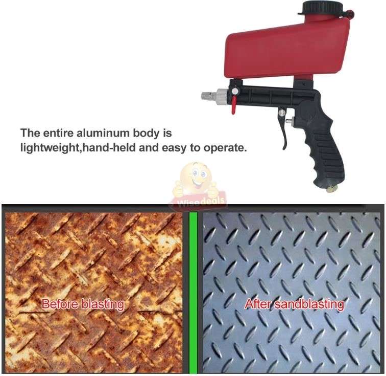 Handheld Easy to Operate Pneumatic Sandblaster Gun